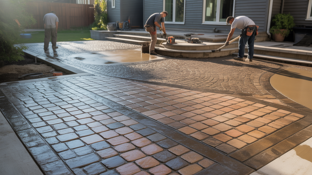 stamped concrete patio contractors