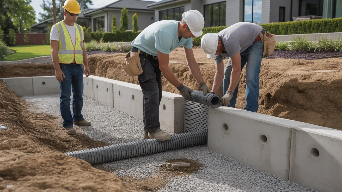 concrete retaining wall drainage