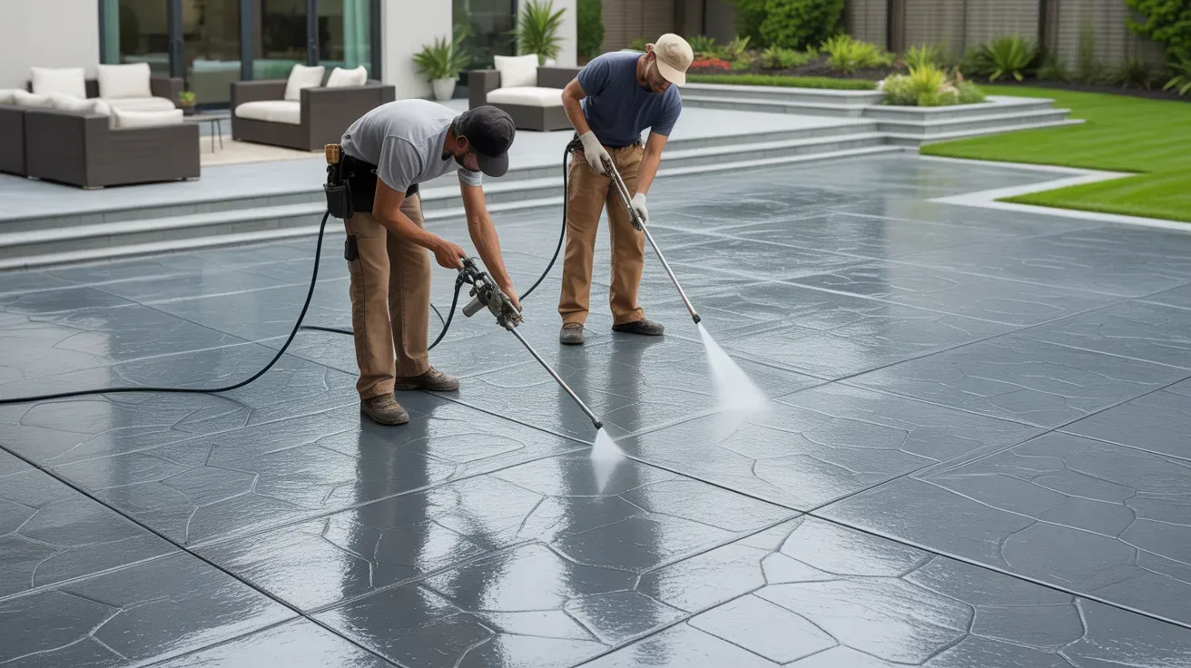 stamped concrete patio sealer